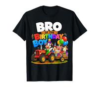 Bro of The Birthday Boy Farm Tractor Party Theme Maglietta