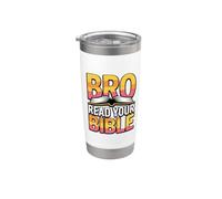 Bro Read Your Bible Bicchiere termico in acciaio inox doppia parete