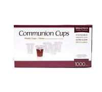 BROADMAN CHURCH SUPPLIES Bicchieri di plastica usa e getta riciclabili per comunione, 1000 pezzi