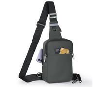 BROADREAM Borsa a Tracolla, Borsa da Petto, Borsa a Spalla, Impermeabile, Borsa per Uomo e Donna - Borsa per Cellulare con Tasca con Cerniera Blocco RFID, Adatta per Sport all'Aria Aperta e