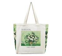 BROADREAM Borsa Shopper Donna in Tela, Tote Bag Canvas Perfetto per Shopping, Scuola, Regali