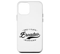Broadus Montana Oro Y Plata State Motto per uomo donna. Custodia per iPhone 12 mini