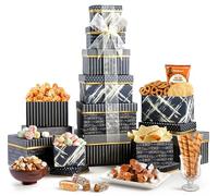 Broadway Basketeers Cestino regalo alimentare Torre Snack Regali per donne, uomini, famiglie, college, consegna per vacanze, apprezzamento, ringraziamento, aziendale, pacchetto di cura guarisci presto