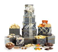 Broadway Basketeers Cestino regalo alimentare Torre Snack Regali per donne, uomini, famiglie, college, consegna per vacanze, apprezzamento, ringraziamento, aziendale, pacchetto di cura guarisci presto