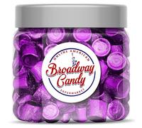 Broadway candy Barattolo per dolci, 650 g, cioccolato fondente e caramello salato, confezionato singolarmente in pellicola viola, circa 100 pezzi