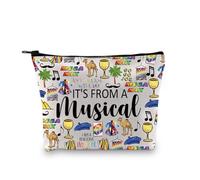 Broadway Musical Gift Musical Theatre Gift It It from a Musical Zipper Pouch Makeup Bag for Musical Lovers, Da Jos Eu, Borsa cosmetica con stampa