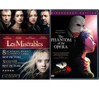 Broadway Musicals 2-Movie Pack - Les Miserables & The Phantom of the Opera 2-Movie Bundle