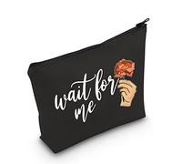 Broadway Musicals Gift Theatre Nerd Regalo Broadway Accessori Borsa Hadestown Ispirato Regalo Wait for Me Borsa Cosmetica, Aspettami Nero Regno Unito, Grande, X