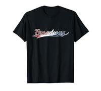 Broadway Patriotic Red White Blue USA Theater Art Maglietta