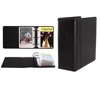 BROADWAY Play Program e teatro Playbill raccoglitori con 30 Custom Sheet Protectors - PU - Fits Playbills da metà 1980S a moderno Black Embossed"P"