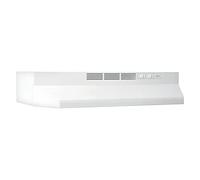 Broan 412401 ADA Capable - Cappa da incasso senza canalizzazione, 61 cm, colore: Bianco