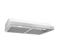 Broan-NuTone BCSD130WW Glacier - Cappa aspirante convertibile a 4 vie con ventola di scarico a 2 velocità e luce, 300 max ventilatore CFM, bianco