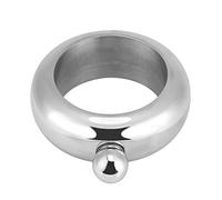 Brocca a Forma di Bracciale Rigido per Liquore da Donna con Fiaschetta a Imbuto da 8 Once per Fiaschetta da Tasca in Acciaio Inossidabile per Alcol (Color argento)