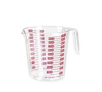 Brocca Caraffa in Plastica Graduata Trasparente 1 Litro