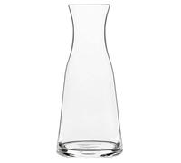 Brocca Caraffa in Vetro Professionale Moderna per Vino Acqua Succhi casa HORECA per Tavola Elegante e Ristorazione Design in Vetro Sonoro High-Tech Anti-Rottura Varie Capacità (caraffa un litro)