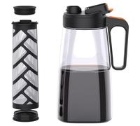 Brocca Cold Brew - 2 litri (Cold brew coffee maker), Infusore te con filtro a maia fine e coperchio ermetico. Design esclusivo in Tritan, 100% privo di BPA.