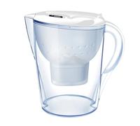 Brocca con filtro for l'acqua da 3,5 l, sistema di purificazione dell'acqua in PP, filtro a carbone attivo a 4 stadi, display dei dati, durata sei mesi, senza BPA(White 1 pot 1 core)