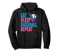 Brocca da Baseball Eat Sleep Baseball Repeat Ice Cream Drip Felpa con Cappuccio