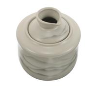 Brocca da Sakè in Ceramica Giapponese con Coperchio, 10,5 CM | Stile Vintage con Motivi Montagna e Fiume, per Sakè Caldo o Freddo, Servizio Familiare e Sushi Bar