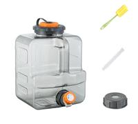 Brocca d'acqua da campeggio da 8L/12L/15L - Serbatoio per acque grigio chiaro con contenitore per l'acqua di emergenza