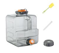 Brocca d'acqua da campeggio da 8L/12L/15L - Serbatoio per acque grigio chiaro con contenitore per l'acqua di emergenza