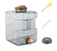 Brocca d'acqua da campeggio da 8L/12L/15L - Serbatoio per acque grigio chiaro con contenitore per l'acqua di emergenza
