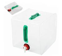 Brocca d'acqua pieghevole, contenitore d'acqua pieghevole con gusto di gusto, brocca da campeggio trasparente 20L/5.3Gallon, contenitori di stoccaggio portatile per escursionismo all'aperto per uso e
