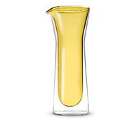 Brocca doppia parete in vetro borosilicato Capacità: 0,9 L. Colore parete interna: giallo