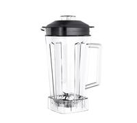 Brocca for contenitore quadrato da 2 litri, fondo a tazza con lame seghettate for frullati, coperchio senza BPA, for pezzi di ricambio for frullatori commerciali