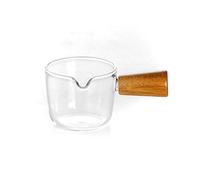 Brocca for il latte piccola Stile semplice Sciroppo di vetro resistente al calore Mini tazza for insalata italiana con manico Tazza for marmellata Cafe Restaurant Hotel Utensili Barista(S)