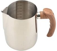 Brocca for schiuma di latte, bricco for, tazza a forma fiore con scala, for for caffè commerciale addensata, for