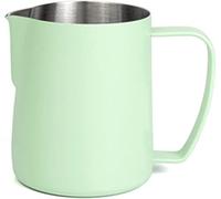 Brocca for schiumare il latte for macchina da caffè, tazza for in acciaio inossidabile, brocca for Tazza for la casa con fiore for schiuma di bilancia for for(#4)