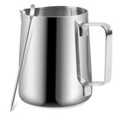 Brocca For Schiumare Il Latte In Acciaio Inossidabile For Caffè Espresso - Tazza For Schiumare Il Latte Da 12 Oz/350 Ml Con Penna Decorativa For Macchina For Caffè Espresso