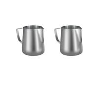 Brocca For Schiumare Il Latte In Acciaio Inox, For Caffè Espresso, For Barista, For Montare Il Latte, For Cappuccino, For Latte, For Panna E For Schiumare(600ml(2pcs))