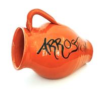 Brocca forma ad anfora porta arrosticini da tavola in terracotta