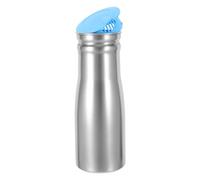 Brocca in Acciaio Inox 1000ml con Coperchio Filtrante Blu | Strato Singolo, Apertura Ampia e Colino Integrato, per Hotel e Sala Conferenze