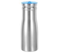 Brocca in Acciaio Inox 1000ml con Coperchio Filtrante Monostrato | Versatile per Tè Freddo, Succo e Bevande Quotidiane, Blu, Leggera, Portatile