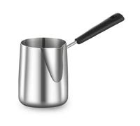 Brocca in Acciaio Inox Brocca Latte Caraffa Misurata Pentolino con Beccuccio Preciso E Gancio per Appendere per Arte Del, 350ML, style to 2