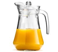 VILDE - Caraffa in vetro da 1,4 l con coperchio e beccuccio, acqua, tè, succhi di frutta