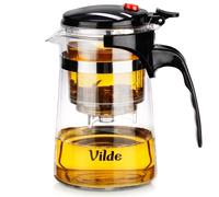 Brocca in vetro con infusore a grilletto da 600 ml
