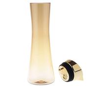 Brocca in vetro per succhi di acqua, latte, tè, bevande, 1 l, colore: oro