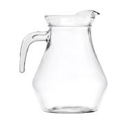 Brocca in Vetro Trasparente da 1,8 Litri Caraffa per Acqua Vino bibite con Manico Ergonomico Bottiglia a boccale grande e capiente Design Classico Ideale per Casa e Ristorazione buffet