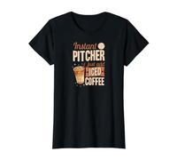 Brocca istantanea Basta Aggiungere Baseball caffè Freddo Maglietta con Stampa Grafica Economica