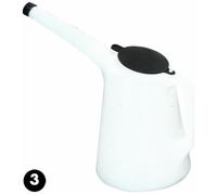 BROCCA LT 5 CARAFFA IN PLASTICA CON BECCUCCIO PER OLIO MOTORE GASOLIO CONTENITOR