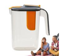 Brocca per acqua con infusore per frutta, 2600 ml, brocca infusore resistente al calore, per acqua calda/fredda, bevande aromatizzate e tè freddo, SQV5T1X1IMGWTQP0
