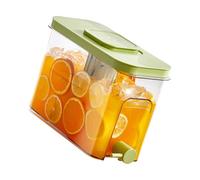 Brocca per bevande trasparente da 4 litri con beccuccio Easy-Flow, server per bevande per tè freddo e infusi frutta, rubinetto antigoccia