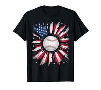 Brocca per Giocatore di Baseball con Bandiera Americana Maglietta
