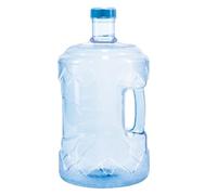Brocca per l'acqua da 7,5 litri, trasparente, resistente, in policarbonato di grado alimentare, con tappo a tenuta stagna da 55 mm e manico, resistente ai 20-100 °C, bottiglia per campeggio, picnic
