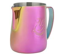 Brocca per latte in acciaio inossidabile Brocca per latte caffè Cappuccino Latte Art Barista Brocche a vapore Brocca per latte Tazza per crema Brocca Brocca per schiuma in metallo(600ml)