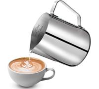 Brocca Per Latte In Acciaio Inox, 350 ml, Bricco Latte Schiumatore Schiuma Brocca Tazza, Per Latte, Cappuccino, Caffè Latte E Caffè Espresso, Ideale Per Gli Amanti Del Caffè